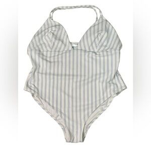 H&M Stripe One piece swimsuit